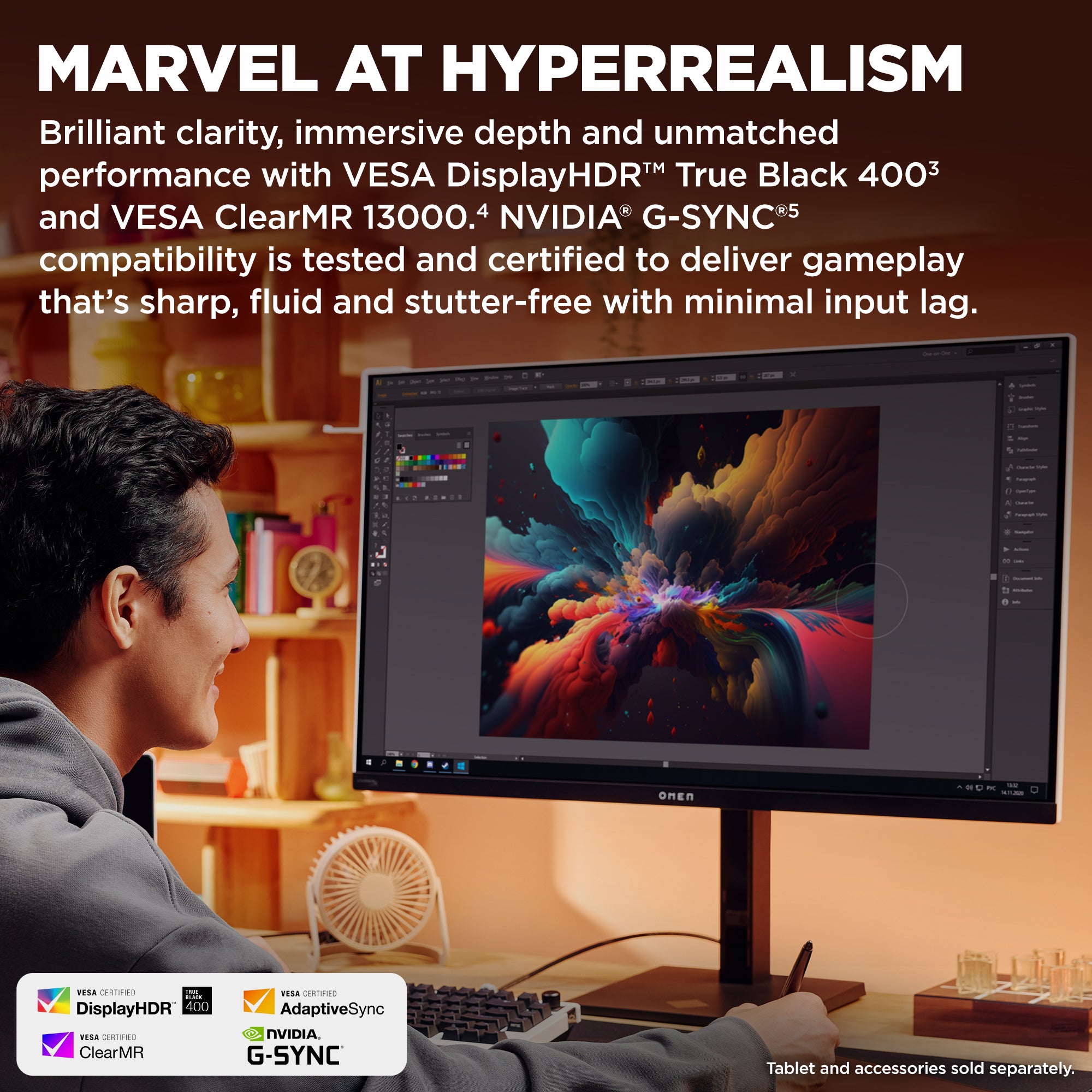 OMEN Transcend 31.5 inch UHD 240Hz OLED Gaming Monitor - OMEN Transcend 32 - Image 3