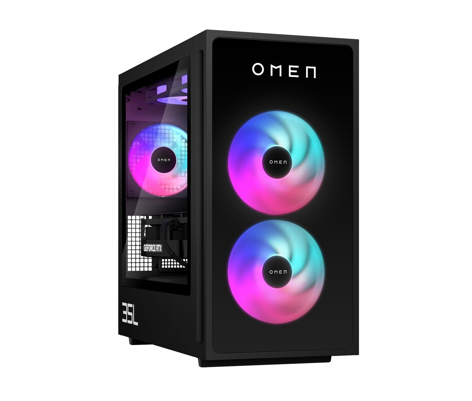 OMEN 35L Gaming Desktop GT16-0107t PC. Windows 11 Home. Intel® Core™ Ultra 7. 32GB RAM. 1TB SSD. NVIDIA® GeForce RTX™ 5070. Black - Image 11