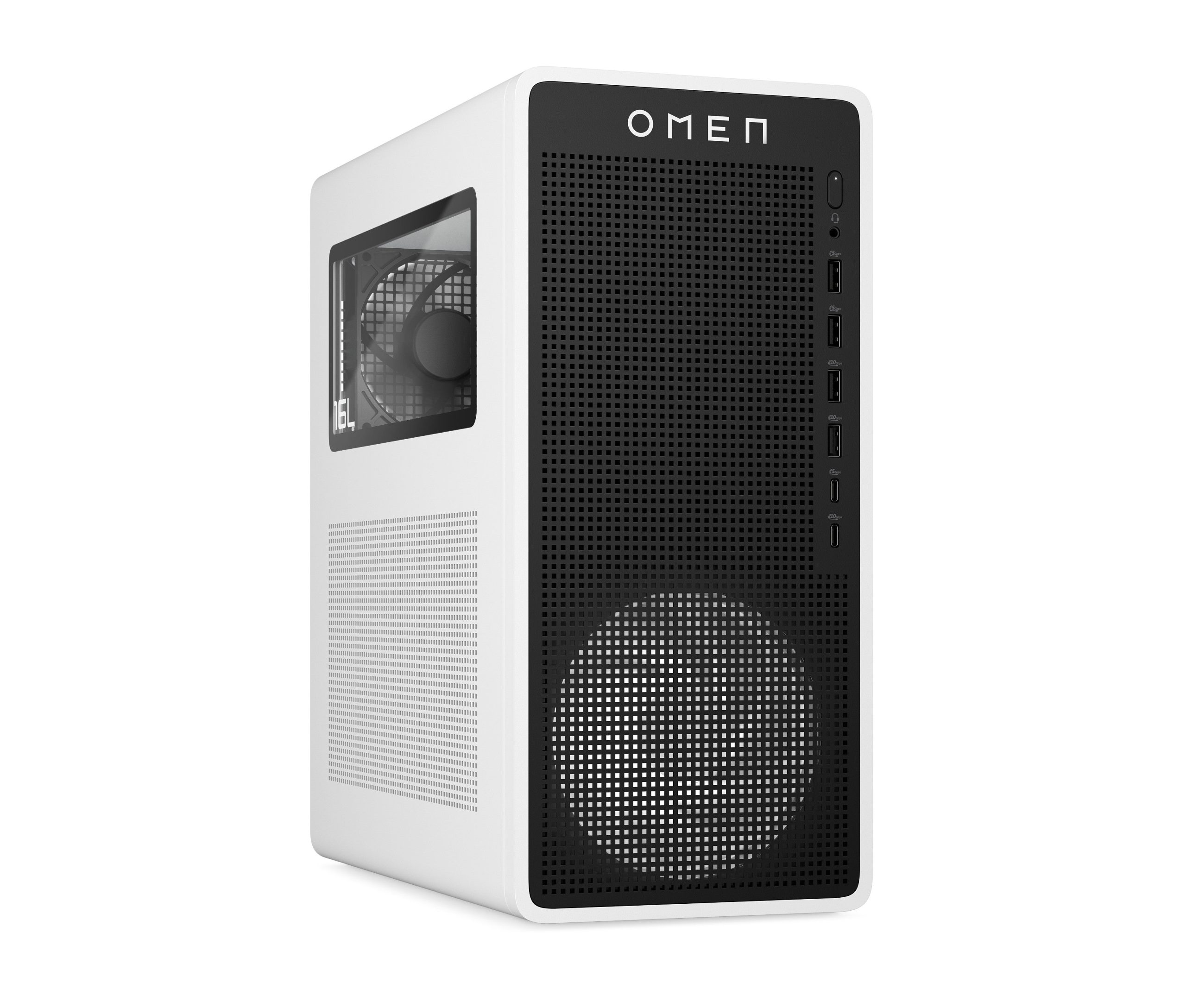 OMEN 16L Gaming Desktop TG03-0085t PC. Windows 11 Home. Intel® Core™ Ultra 7. 32GB RAM. 1TB SSD. NVIDIA® GeForce RTX™ 5060. Snow white - Image 12