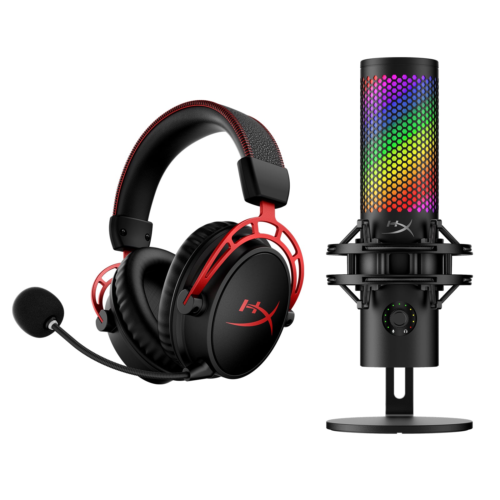 HyperX Bundle - Cloud Alpha Wireless Headset. QuadCast 2 S Microphone
