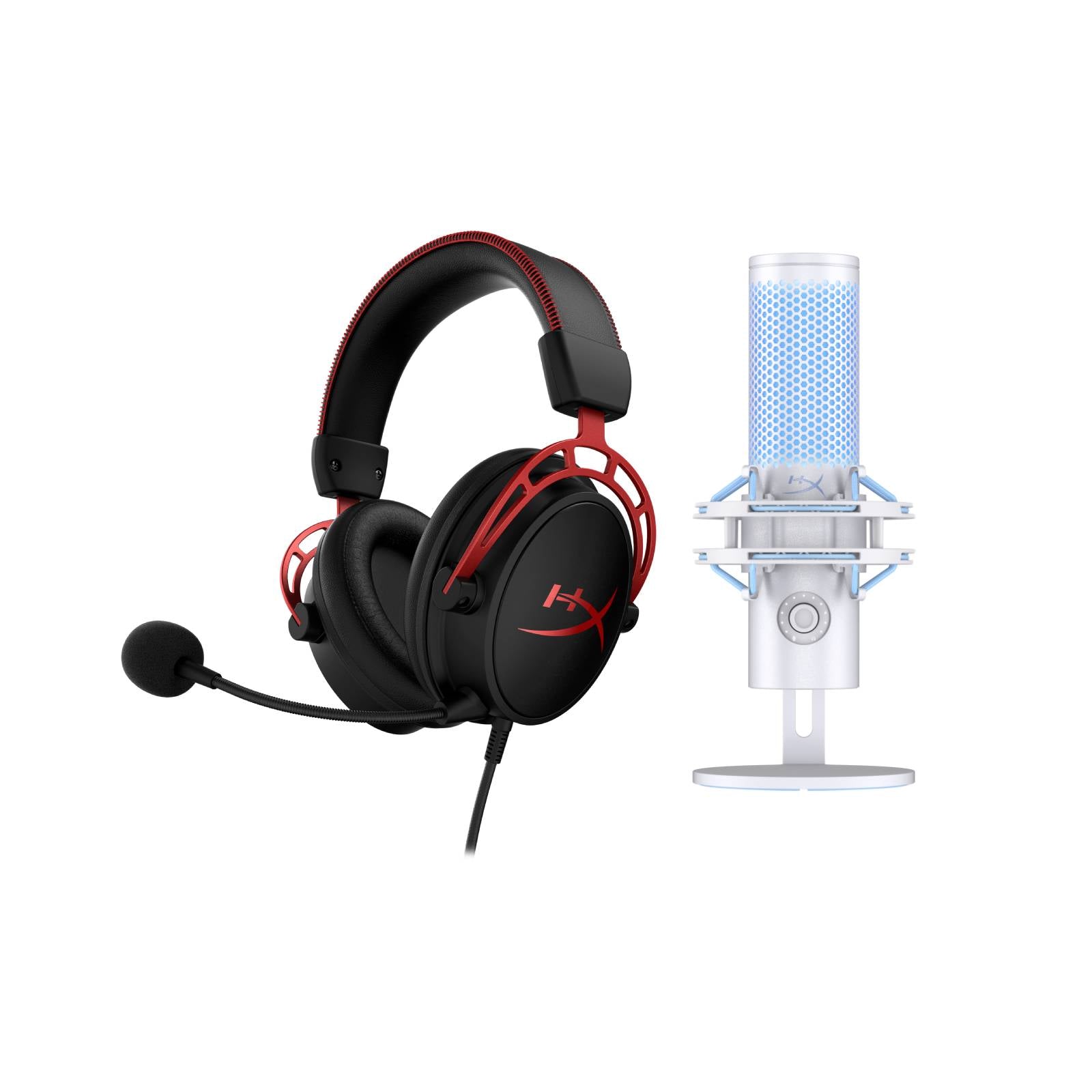 HyperX Bundle - Cloud Alpha Wired Headset. QuadCast 2 Microphone - Image 2