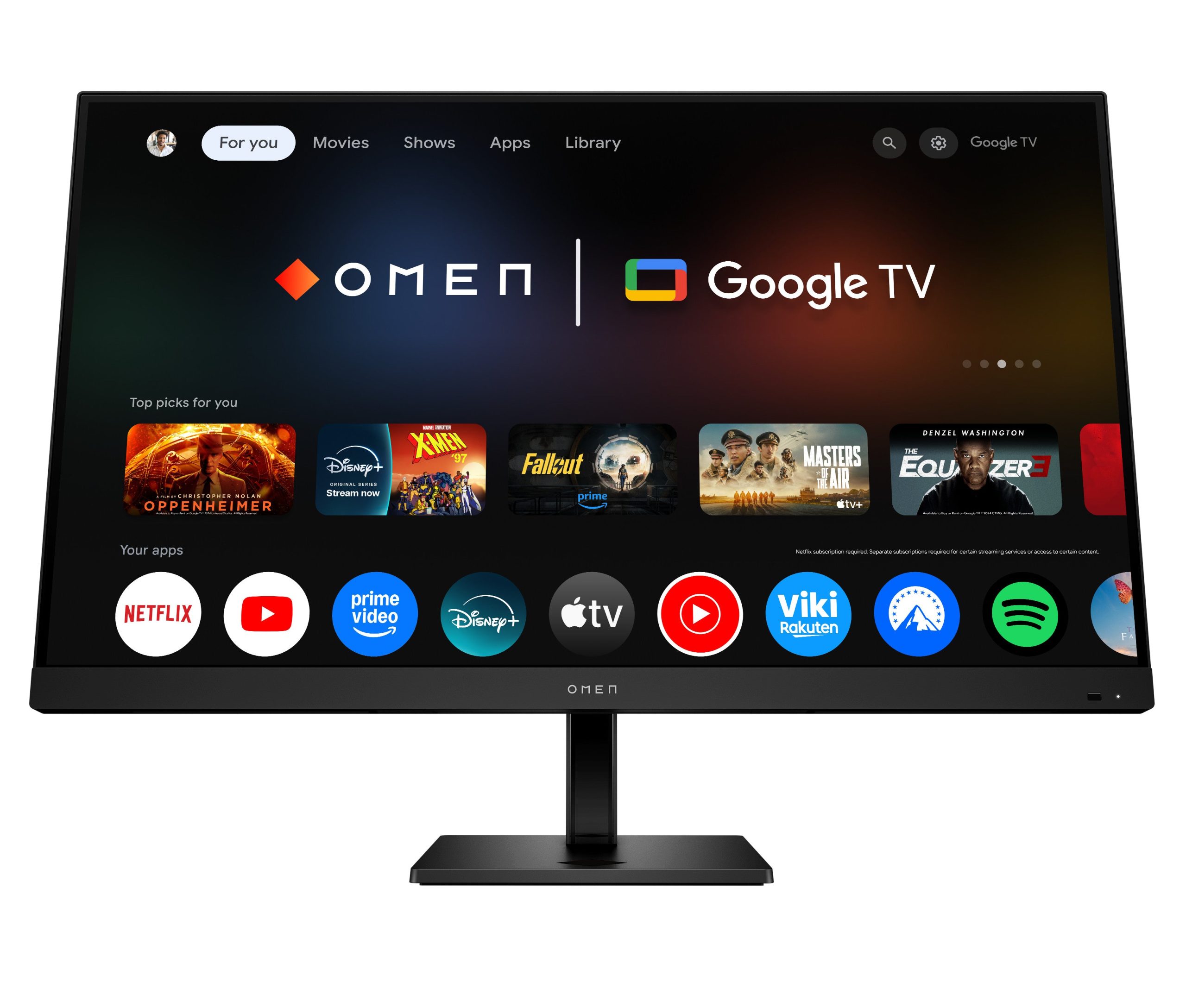 OMEN by HP 31.5 inch UHD 144Hz Smart Gaming Monitor - OMEN 32x