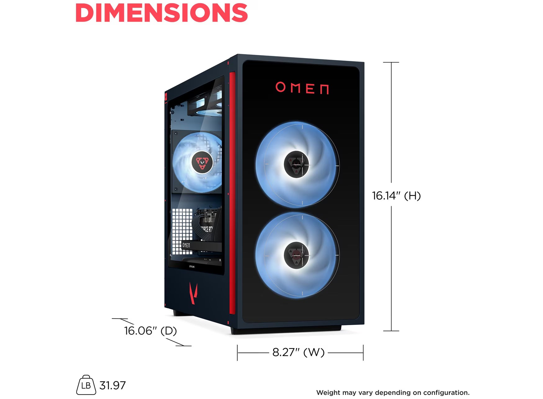 OMEN 35L Gaming Desktop GT16-0080t PC. Windows 11 Home. Intel® Core™ i7. 32GB RAM. 1TB SSD. NVIDIA® GeForce RTX™ 5060. Valorant Limited Edition - Image 5