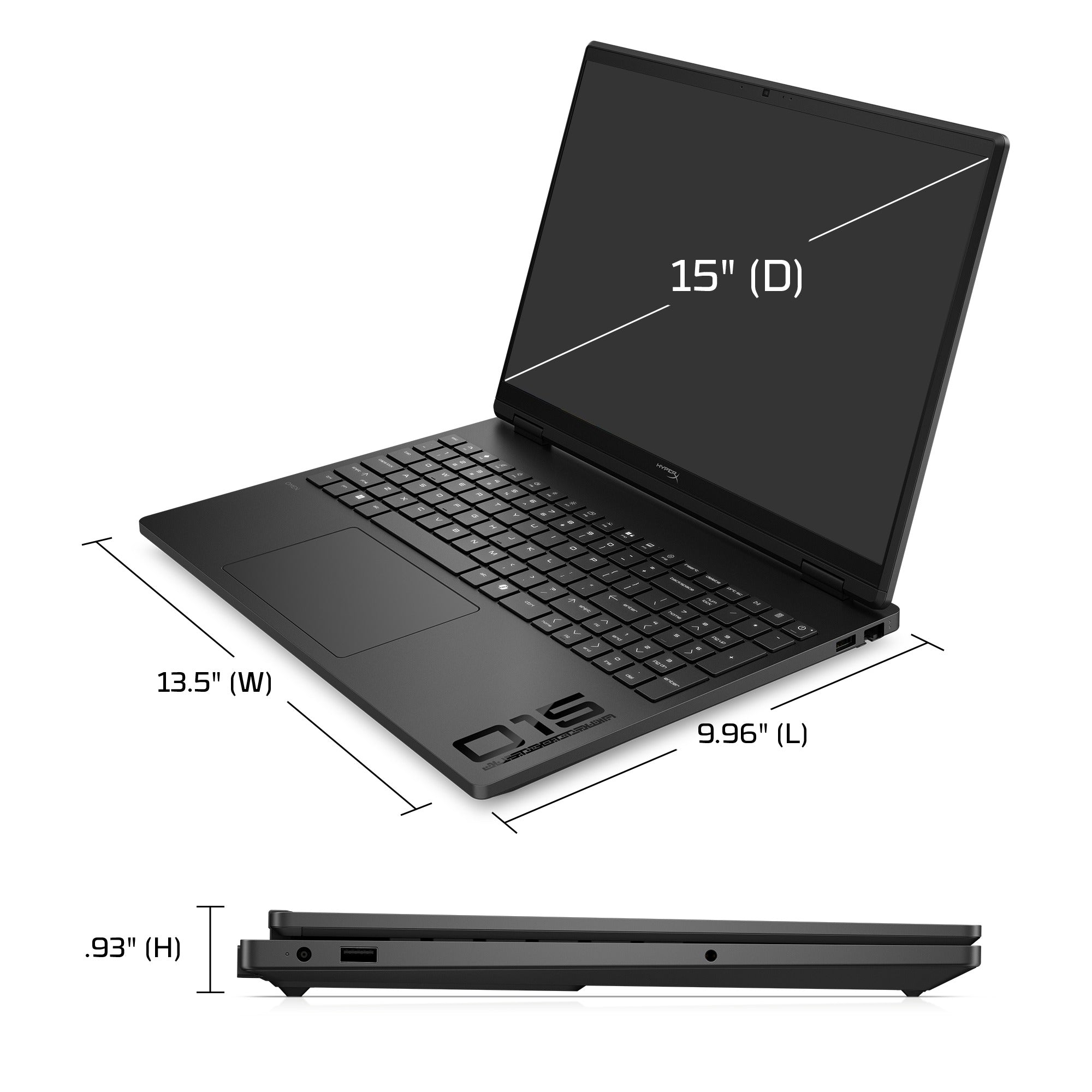 HyperX OMEN 15 inch Gaming Laptop PC 15. Windows 11 Home. 15.3. Intel® Core™ i7. 16GB RAM. 1TB SSD. NVIDIA® GeForce RTX™ 5060. 2.5K. Shadow black - Image 8