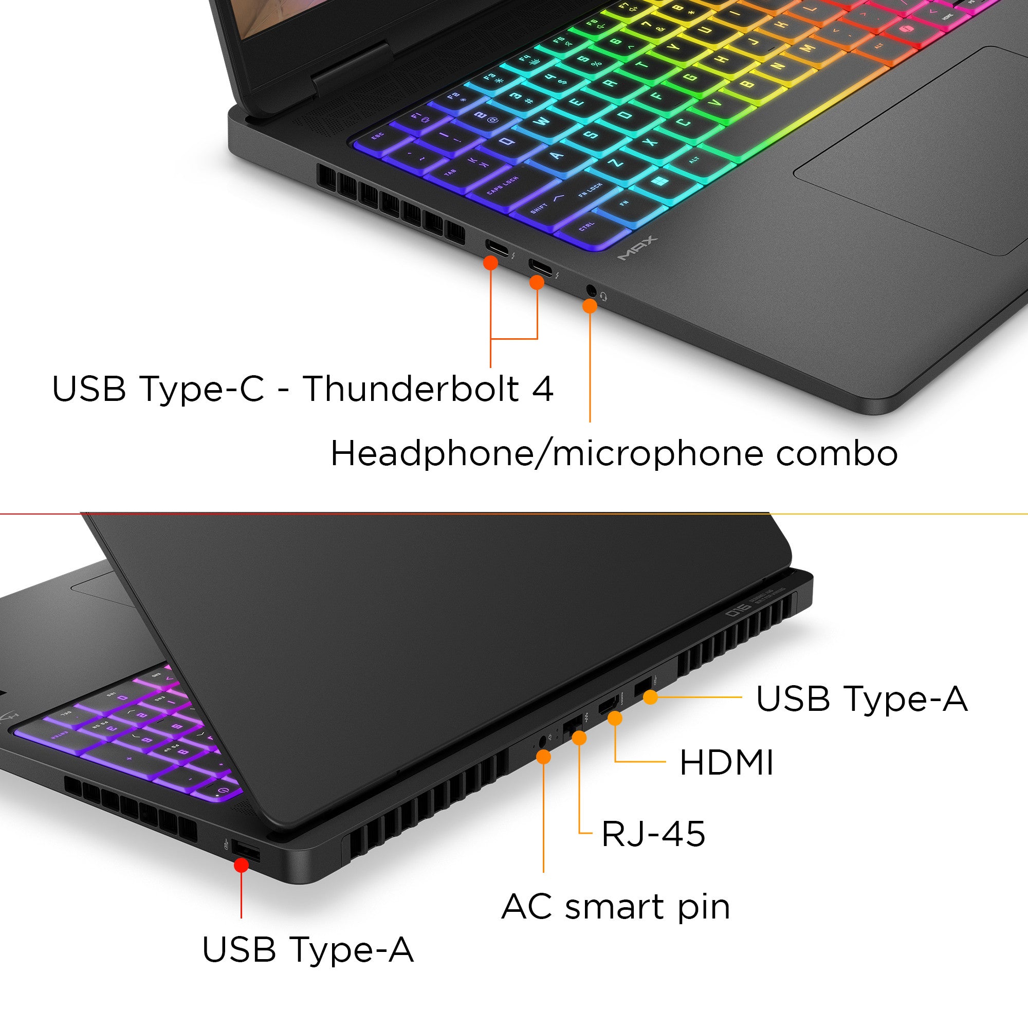 OMEN MAX Gaming Laptop 16-ah0057nr 16. Windows 11 Home. Intel® Core™ Ultra 7. 16GB RAM. 1TB SSD. NVIDIA® GeForce RTX™ 5070. 2K. Shadow black - Image 8