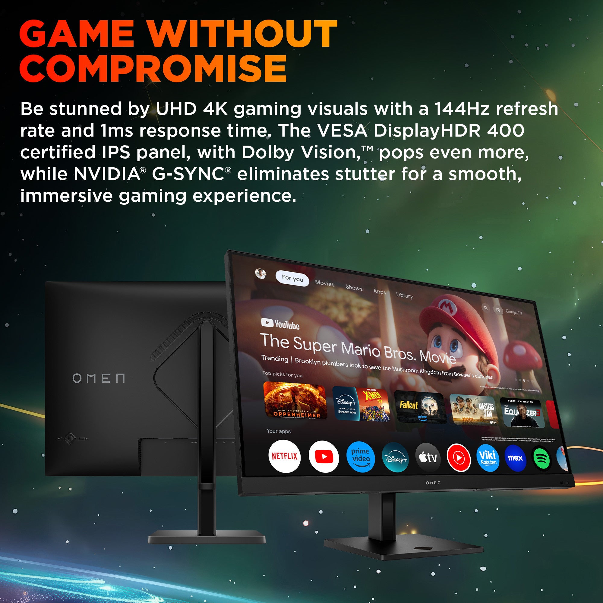 OMEN by HP 31.5 inch UHD 144Hz Smart Gaming Monitor - OMEN 32x - Image 2
